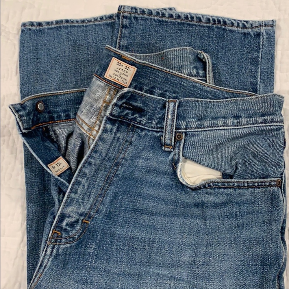 33W 32L JCrew jeans